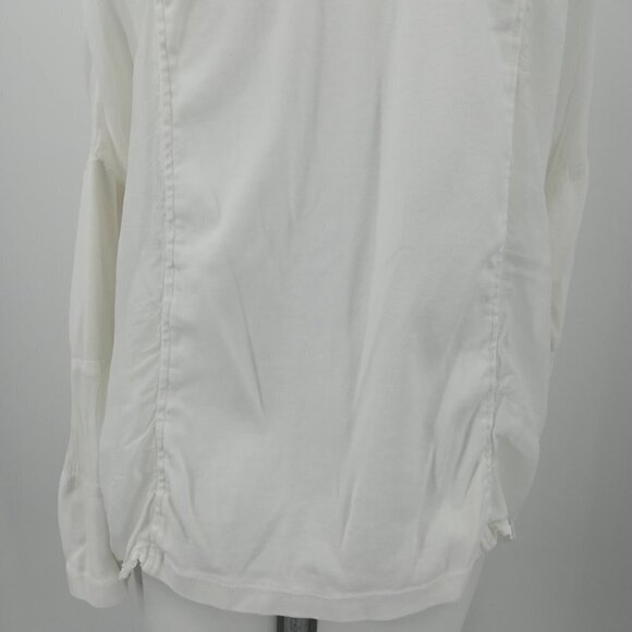 Barbara Lesser White Open Front Cardigan Size S - Picture 8 of 12